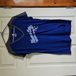 Genuine merchandise  v neck t shirt KC Royals